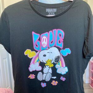 Peanuts Snoopy Black Top Size XL